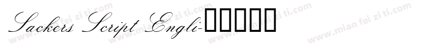 Sackers Script Engli字体转换